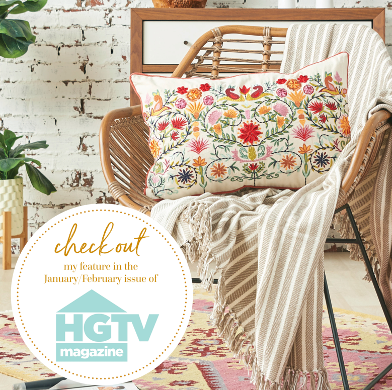 HGTV Magazine: Pippa Decorative Pillow