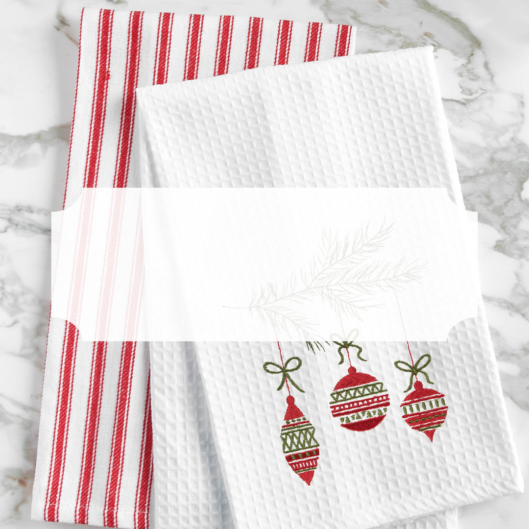 C&F Home Holiday Waffle Weave Towels