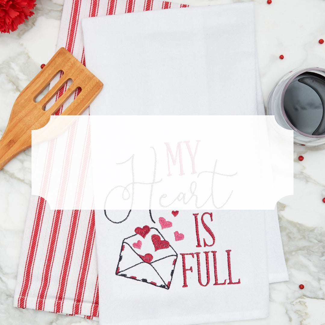 C&F Home Valentine's Day Flour Sack Towels